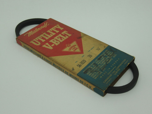Mastercraft 56-1020 Utility V-Belt 20" L x 0.375" W NEW