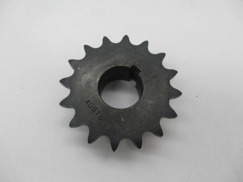 Generic 40B16 Roller Chain Sprocket 1” Bore 16 Teeth 40 Chain W/ Keyway USED