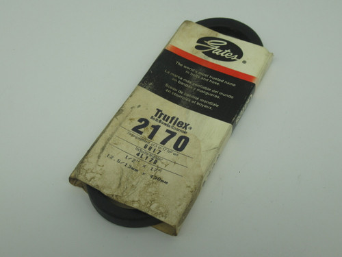 Gates 2170 Truflex V-Belt 17" L x 0.5" W x 0.31" T *STAINED PACKAGE* NEW