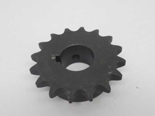 Generic 40B16H-1 Roller Chain Sprocket 1" Bore 16 Teeth 40 Chain 1/2" Pitch USED