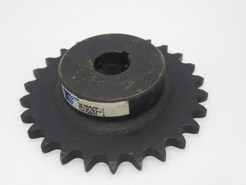 Tsubaki H50B26F-1 Roller Chain Sprocket 1" Bore 26 Teeth 50Chain 5/8" Pitch USED