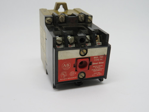 Allen-Bradley AC Control Relay 700-PK800A1 Series A Missing Contact Screw USED