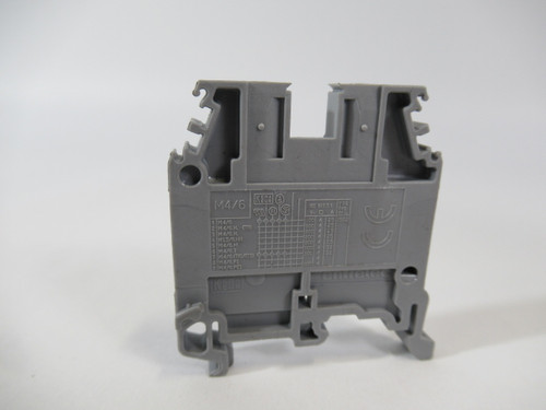 Entrelec M4/6 Terminal Block Lot of 20 GREY USED