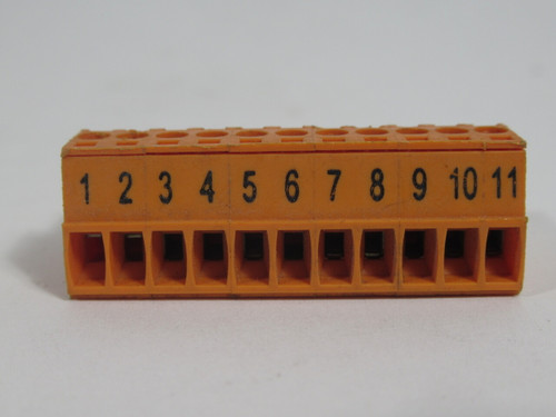 Weidmuller BL3.5/11 Pluggable Terminal Block 11-Pos USED