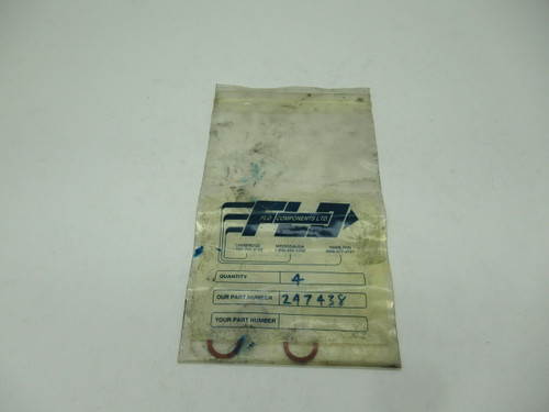 Lincoln 247438 Neoprene O-Ring 19.7mm OD 15.25mm ID Lot Of 3 NOP