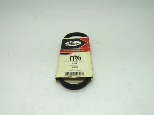 Gates 1190 TryFlex V-Belt 3/8" x 19" 9.5/10mm x 485mm 3L190 NEW
