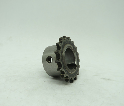 Generic 3/8-17x25 Roller Sprocket OD" ID 3/8" Bore 18T *No Screws* USED