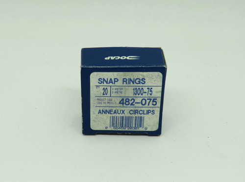 Docap 1300-75 Snap Ring 3/4" 482-075 20-Pack *Open Box* NEW