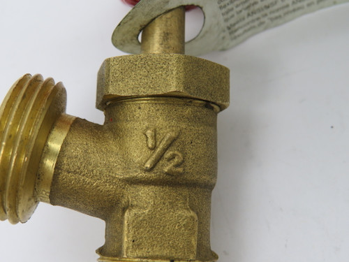 Aqua Dynamic 1102-003 1/2" Boiler Drain Valve 125PSI Brass Male NOP
