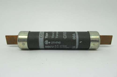 Gould CRS-80 Time Delay Fuse Type D 80A 600V USED