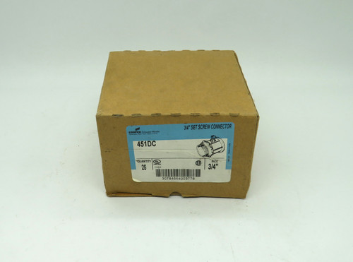 Cooper Crouse Hinds 451DC 3/4" Set Screw Connector Lot of 18 *Open Box* NEW
