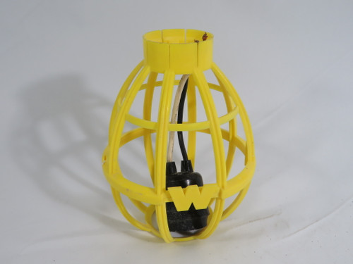 Molex Woodhead 1301120246 Yellow Plastic Bulb Cage Assembly 600V 660W USED