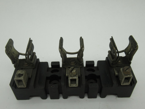 Allen-Bradley 1491-N266 Fuse Block 60A 600V 3-Pole *Missing Nut* USED