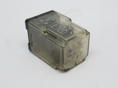 Potter & Brumfield KRPA-11AN-120 Plug-in Relay 120V 50/60Hz 8-Pin 1/6HP USED