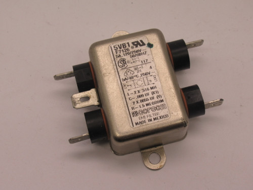 Corcom 5VB1 Line Filter 5A 120/250V 50/60Hz USED