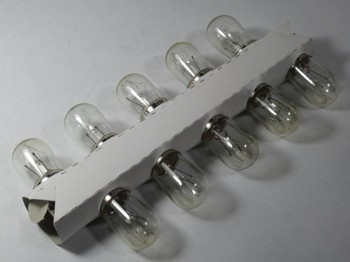 Symban Lighting 6S6/DC/CL-130V Miniature Lamp 130V 10 Pack BOX DMG NEW