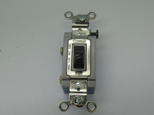 Hubbell HBL1201 Toggle Switch 15A 120/277VAC 1P NOP