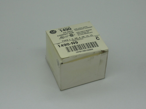 Allen-Bradley 1490-N9 Conduit Hub 3/4" Series C SHELF WEAR NEW