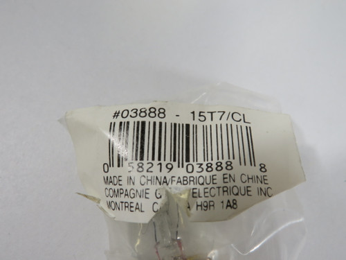Globe 03888 Bulb 130V 15W Type T-7 LOT OF 2 USED