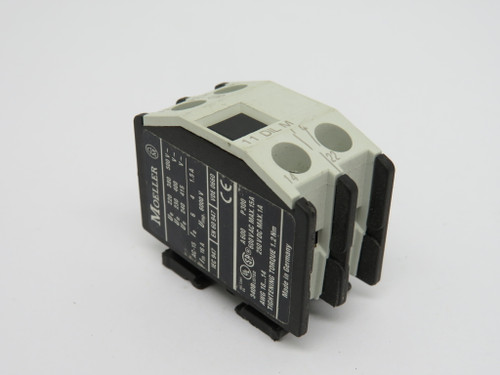 Moeller 11DILM Auxiliary Contact Block 1NO 1NC 600V USED
