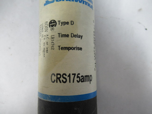 Ferraz Shawmut CRS-175 Type D Time Delay Fuse 600V 175A USED