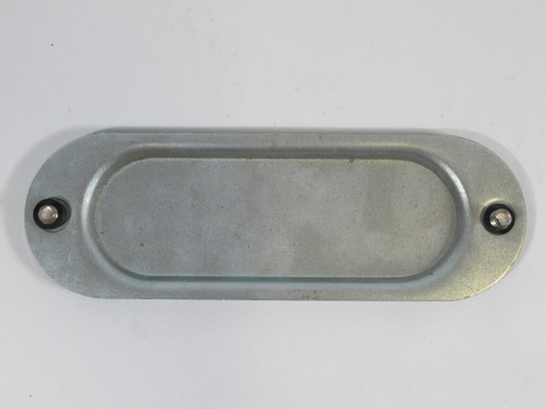 Crouse-Hinds 480 Steel Conduit Body Cover 1-1/4" Form 8 USED