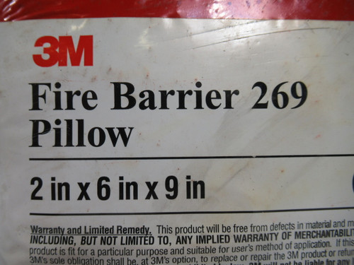 3M FB-269 Fire Barrier Pillow 2" x 6" x 9" ! NOP !