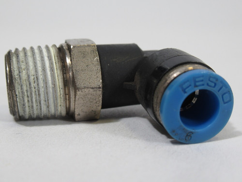 Festo 153047 QSL-1/4-6 Push-in L-Fitting R1/4 6mm USED