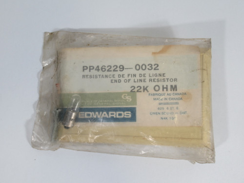 Edwards PP46229-0032 End-of-Line Resistor Unit w/ Hardware *Shelf Wear* NWB