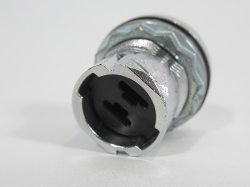 Allen-Bradley 800FM-F1 Flush White Metal 22mm Push Button USED