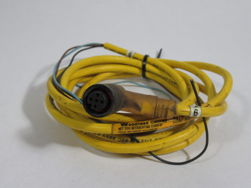 Woodhead Brad Harrison 8030P1A09M050 Single-Ended Cordset 58" Cut Cable USED