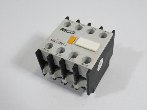 MCG MA1-DN13 Auxiliary Contact Block 1NO 3NC 690V 10A USED