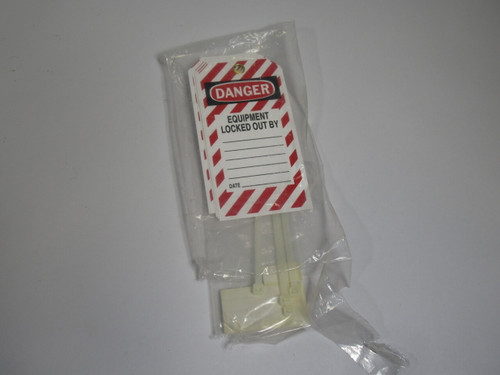 Brady Y244632 Lockout Tags C/W 7" Cable Ties 4-Pack S38655 ! NWB !