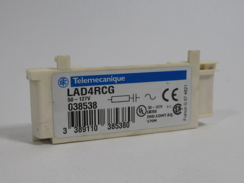 Telemecanique LAD4RCG Suppressor Module for Contactor 50-127V *Cos Dmg* USED