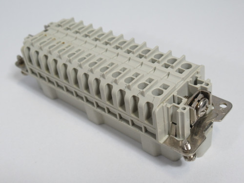 Weidmuller 1873590000 Male HDC Insert 24 Poles 500V 16A *Missing Screws* USED
