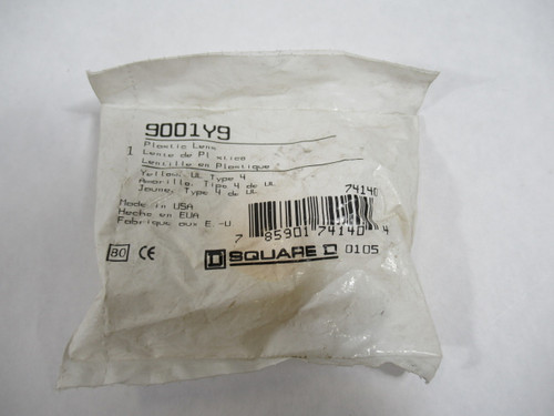Square D 9001Y9 Plastic Lens Yellow UL Type H ! NEW !