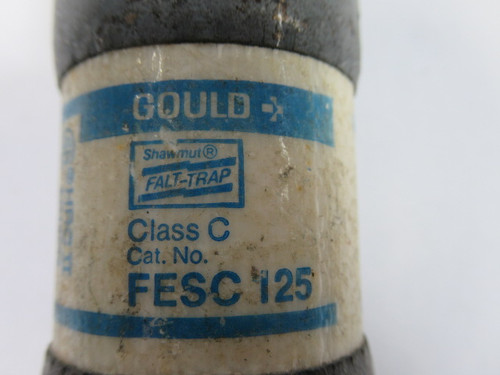 Gould Shawmut FESC-125 Class C Falt Trap 125Amp 600V USED