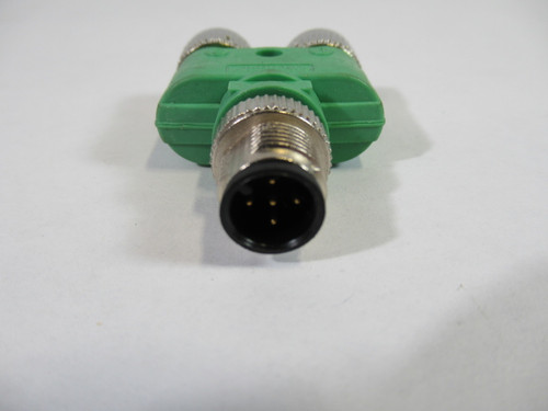Phoenix Contact 1683455 Y Connector 1 Male 2 Female Connections 4 Pos USED
