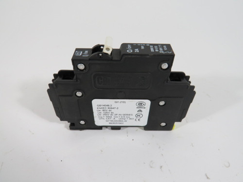 CBI QY18U202B0LW Mini Circuit Breaker 2A 80V 1-Pole USED
