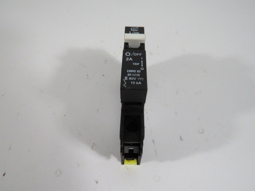 CBI QY18U202B0LW Mini Circuit Breaker 2A 80V 1-Pole USED
