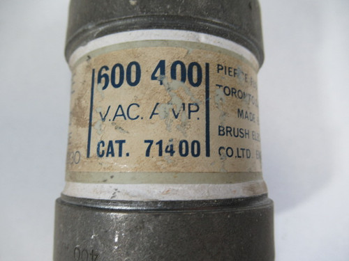 Pierce 71400 Form II HRC Bolt On Fuse 400Amp 600VAC USED