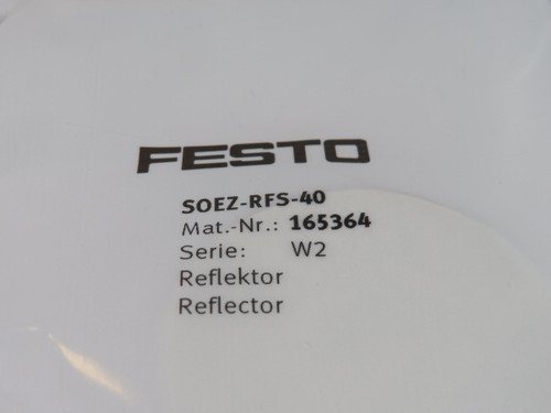 Festo 165364 SOEZ-RFS-40 Reflector for Sensor Lot of 10 NWB