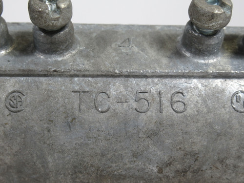 Neer TC-516 Zinc EMT Set Screw Coupling 2" Trade 2.69" OD 3.44" L USED