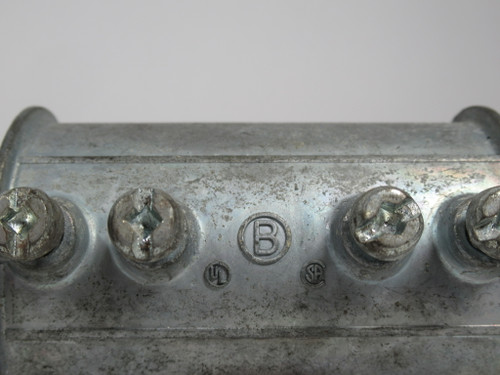 B EMT-1.5 Zinc EMT Set Screw Coupling 1.5" Trade 2.06" OD 2.87" L USED