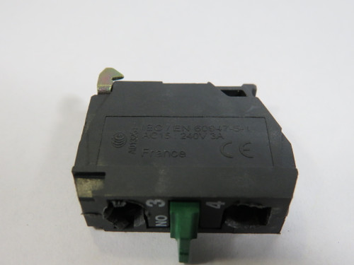 Telemecanique ZEN-L1111 Contact Block 1NO 3A 240V USED