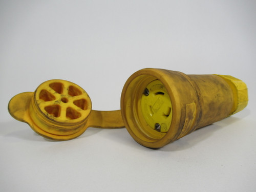 Cooper L520CW Twist-Lock Connector 20A 125VAC 3-Wire 2-Pole USED