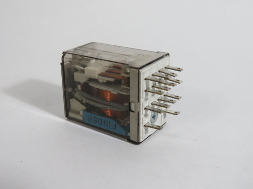 Finder 55.34.9.024.0060 Plug in Relay 24VDC 5A 14-Blade Double LED USED