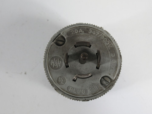 Arrow Hart L23-20P Turn-Pull Plug 20A 347/600V 5W 4P USED