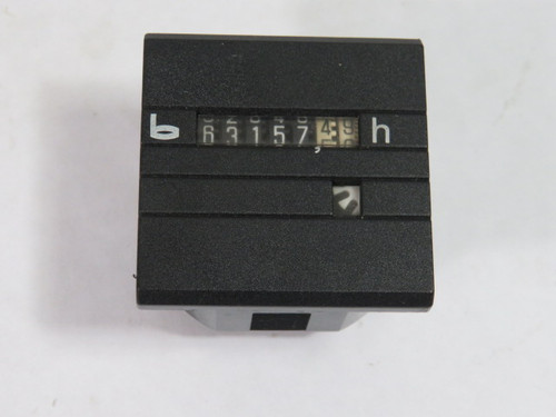 Bauser 634 52x52mm Hour Meter with Terminal Connection USED