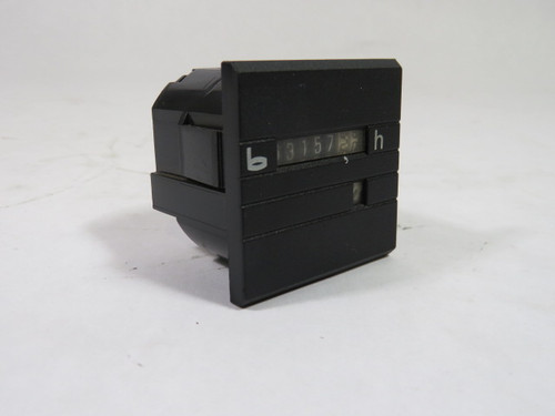 Bauser 634 52x52mm Hour Meter with Terminal Connection USED